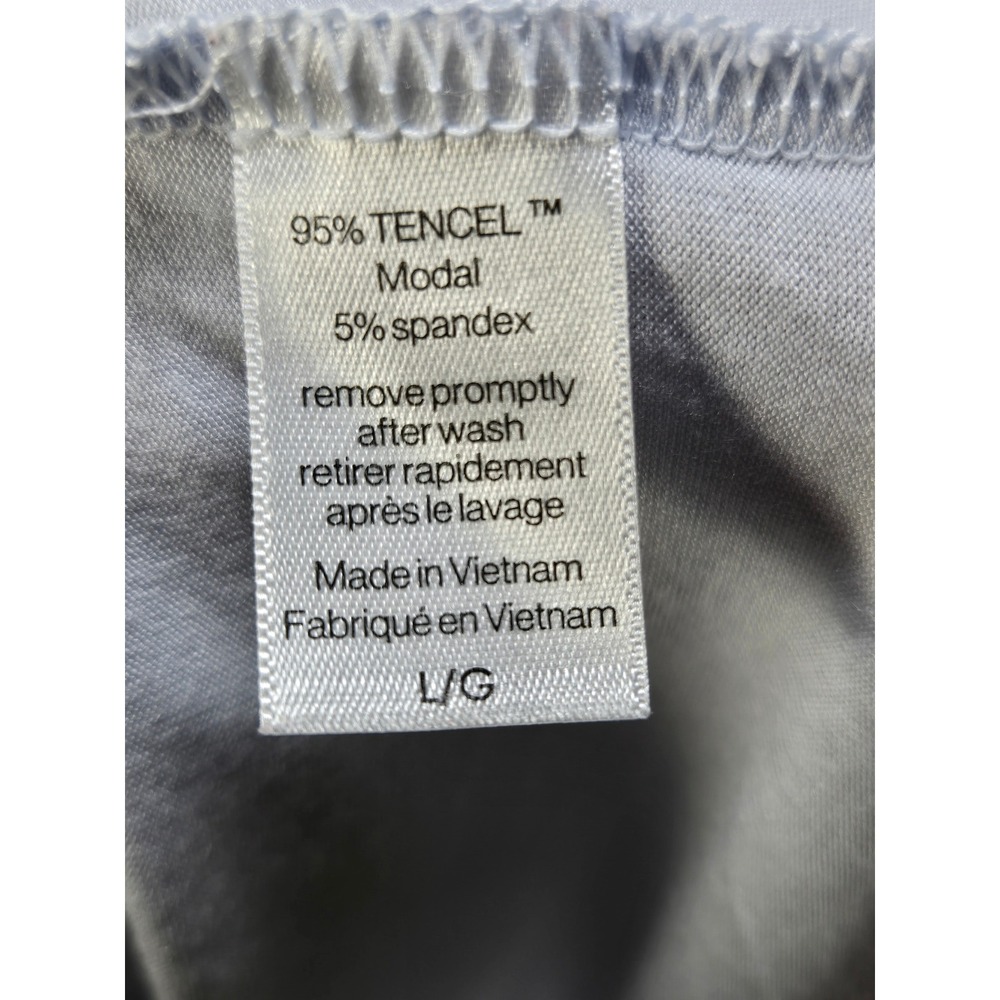 Women's Eberjey Large Gisele Short Sleeve Pajama Set Light Blue PJ Loungewear - Picture 5 of 5
